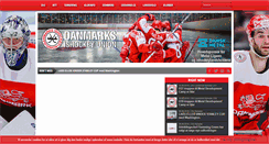 Desktop Screenshot of ishockey.dk